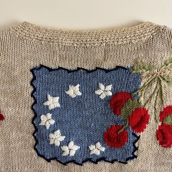 Vintage Northern Isles Petites Hand-embroidered Vest Americana PS - Picture 10 of 10
